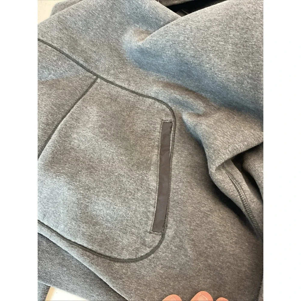 LULULEMON Womens Avenue Pullover Size MD Dark Grey Funnel Neck Sweatshirt Fleece - Picture 8 of 11